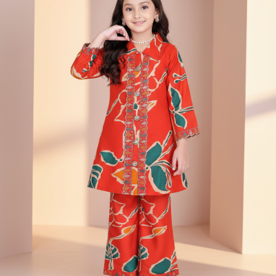 Scarlet Bloom Kids Coat-Pant Set