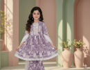 Lavender Grace Printed Flared Kurta Set