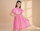 Sweet Chevron Charm Dress – Pink Delight
