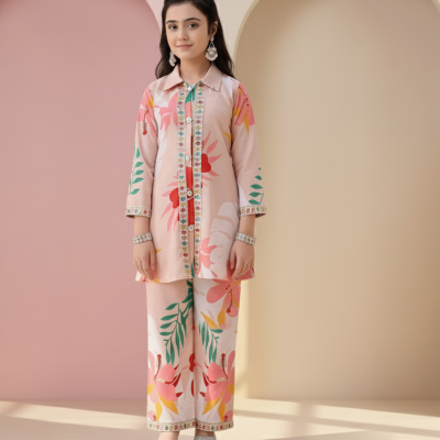 Blossom Breeze Printed 2-Piece Suit